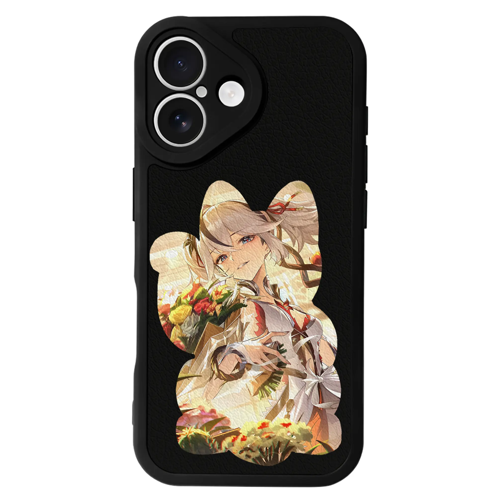 鳴潮 グッズ ツバキ - IPhone 16シリーズ対応 ・ シリコンスマホケース ・ レザー調 ・ 高精度フィット ・ 耐衝撃 ・ ワイヤレス充電対応 ・ 精密カット